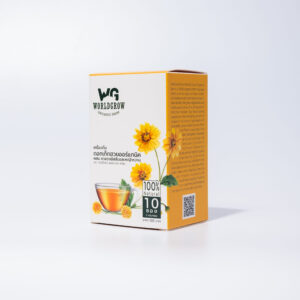 เครื่องดื่มดอกเก็กฮวยออร์แกนิค ผสมชาแดงอัสสัมและหญ้าหวาน